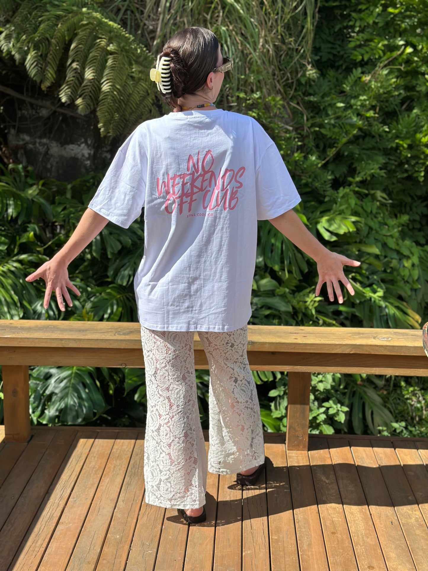No Weekends Off Club Zip Tee