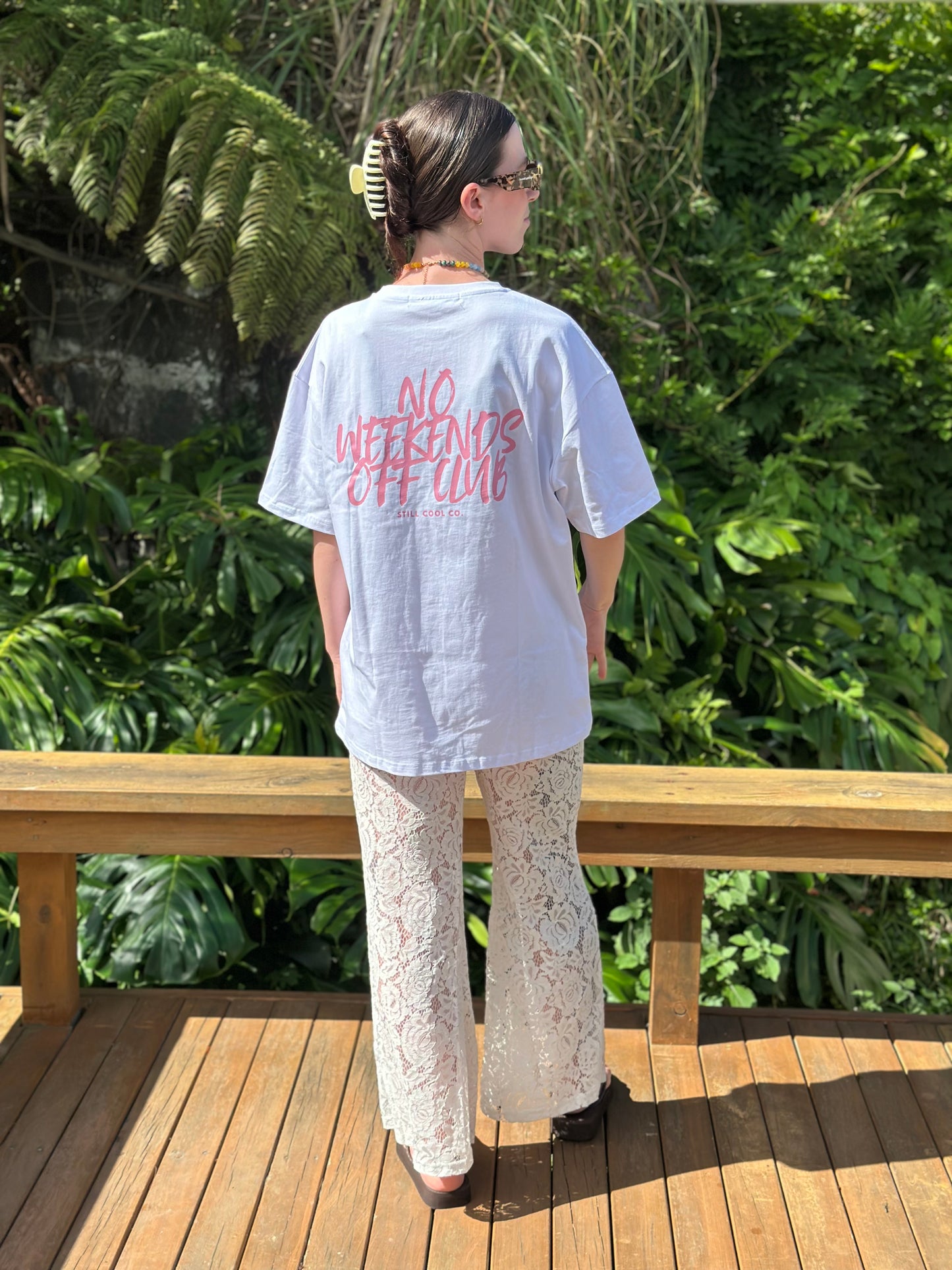 No Weekends Off Club Zip Tee