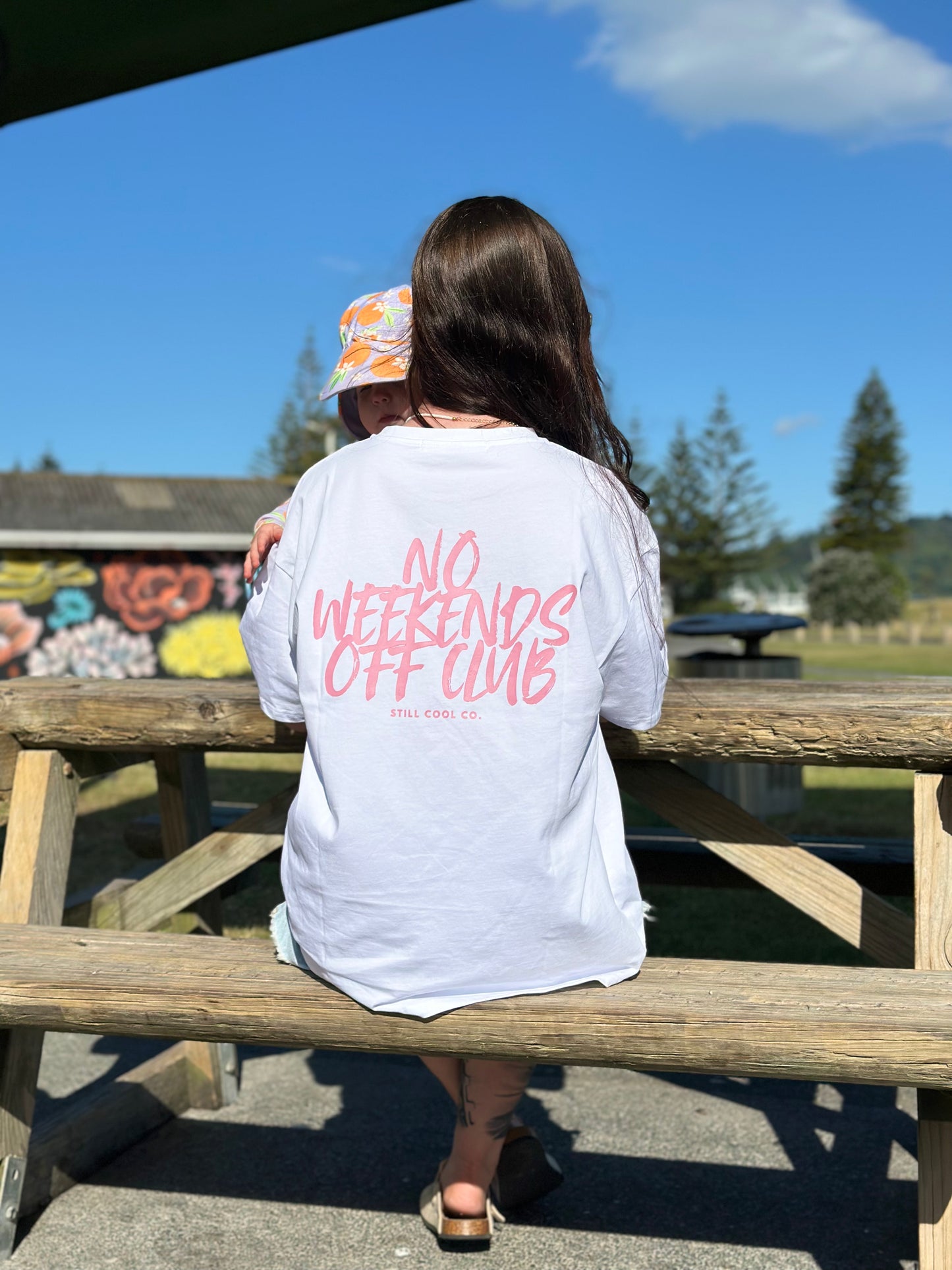 No Weekends Off Club Zip Tee